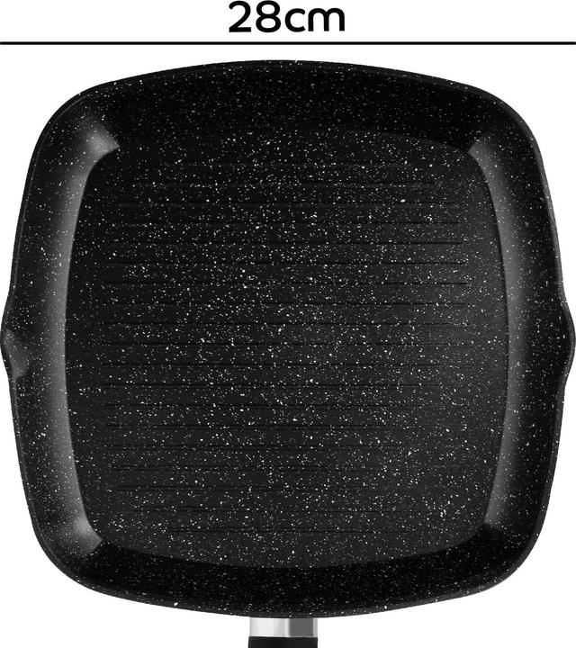 Actual product image Cheffinger CF-FG28 Grillpfanne (28 cm, Grill pan)