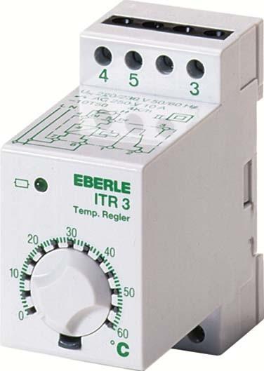 Produktbild Eberle Controls Eberle Temperaturregler auf Tragschiene ITR-3 20 -40...20C AC 230V 1We pot.frei