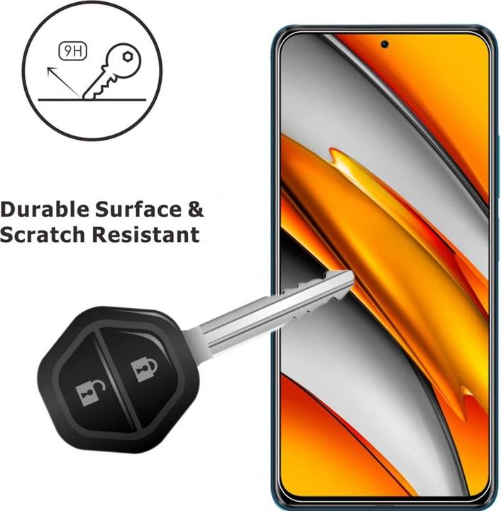 Actual product image Screenguard Xiaomi Poco F3 bulletproof glass protective film Case Friendly Design (1 pcs., Xiaomi Poco F3)