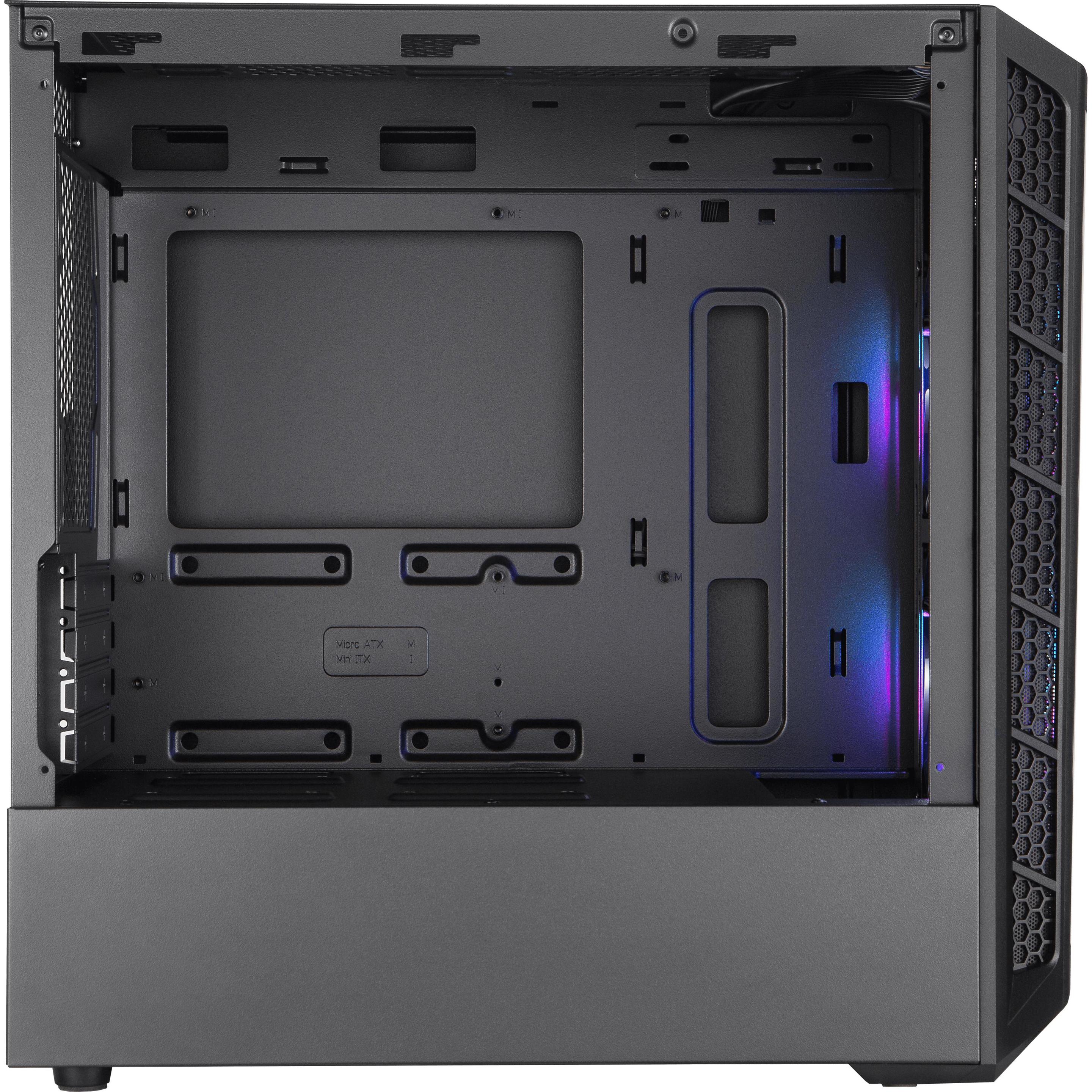 Thumbnail - Cooler Master MasterBox MB320L ARGB (mATX, Mini-ITX), PC Gehäuse, Schwarz