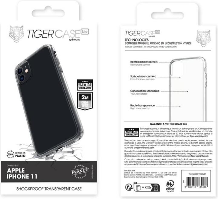 Immagine prodotto Tiger France Custodia Tiger Lite France Coque Trasparente 2m Iphone 11 (Apple iPhone 11)