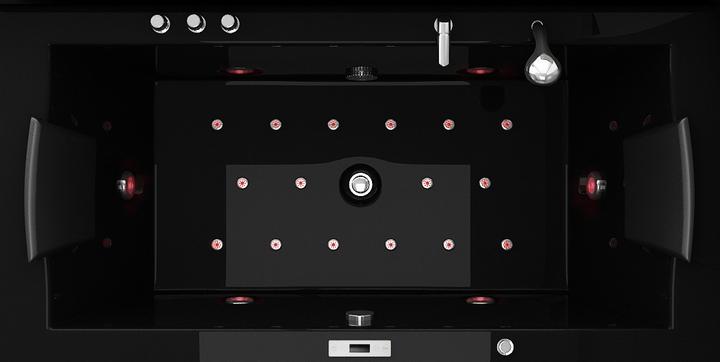 Produktbild Jet-Line Whirlpool VILLA EUGENIE Badewanne schwarz