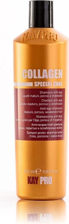 Image du produit Kay Color KayPro Shampooing anti-âge au collagène pour cheveux matures, poreux et affaiblis 350ml (350 ml, Shampoing liquide)