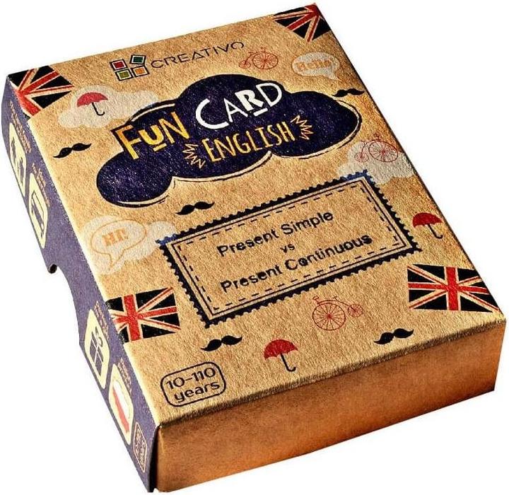 Immagine prodotto Creative Lustige Karte Englisch Present Simple Present Continuous (Inglese)