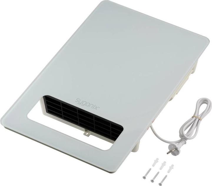Actual product image Sygonix SY-6735642 Heizgerät 20 m² Weiss (2000 W)