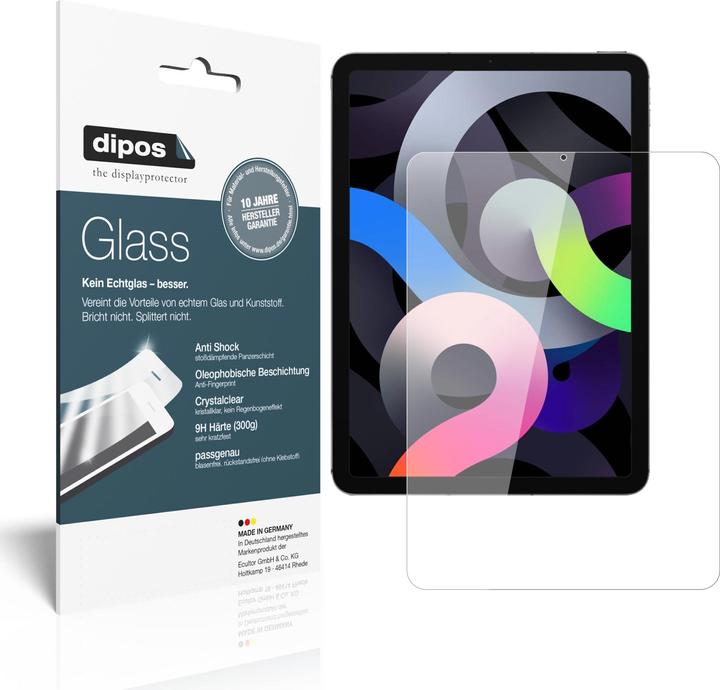 Produktbild Dipos Displayschutz Anti-Shock (2 Stück, iPad Air 2020 (4. Gen), iPad Air 2022 (5. Gen))