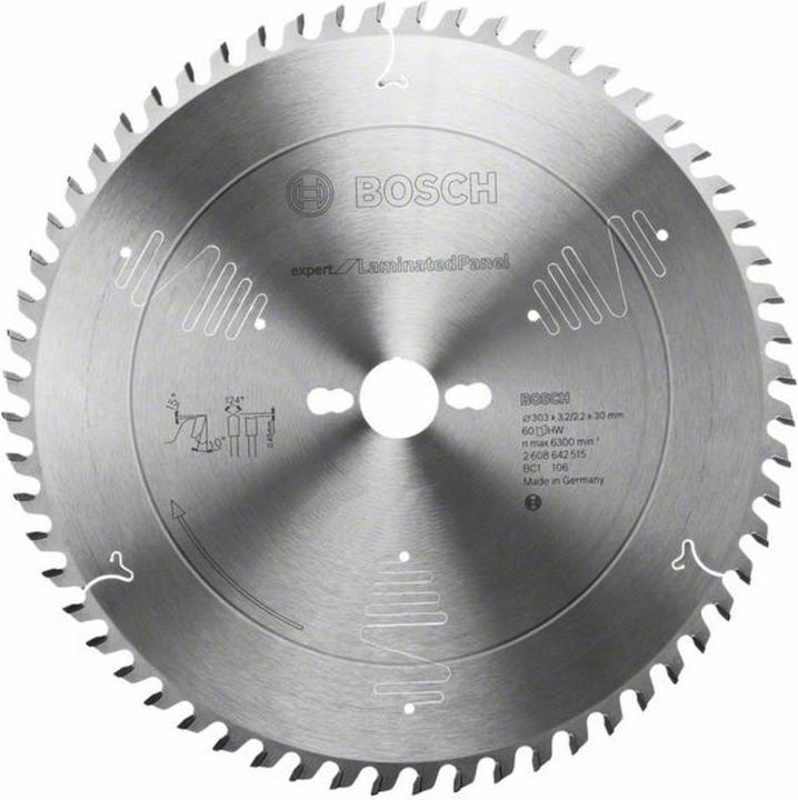 Produktbild Bosch Professional Zubehör Kreissägeblatt Expert for Laminated Panel, 303 x 30 x 3,2 mm, 60