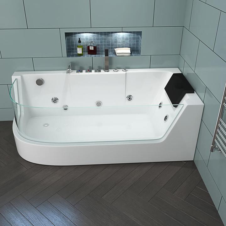 Produktbild Home Deluxe Whirlpool Badewanne INFINITY (links) Farblichttherapie - 170x80cm (80 cm, 170 cm)