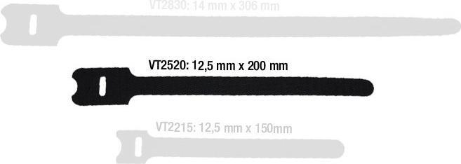 Image du produit Adam Hall VT 2520 Collier de serrage auto-agrippant (Serre-câbles velcro, 200 mm)