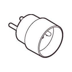 Thumbnail - LK Hybridstecker-AdapterDk-Masse auf Pin-Masse 16Alysegrau, Elektronikkabel + Stecker, Grau