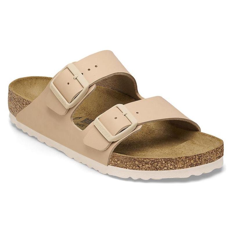 Birkenstock, Damen, Sandalen, Arizona Birko-Flor Normal, Beige, (38)