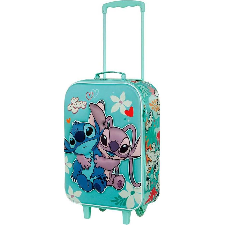 Karactermania, Koffer, Soft 3D Trolley Suitcase Love, Türkis