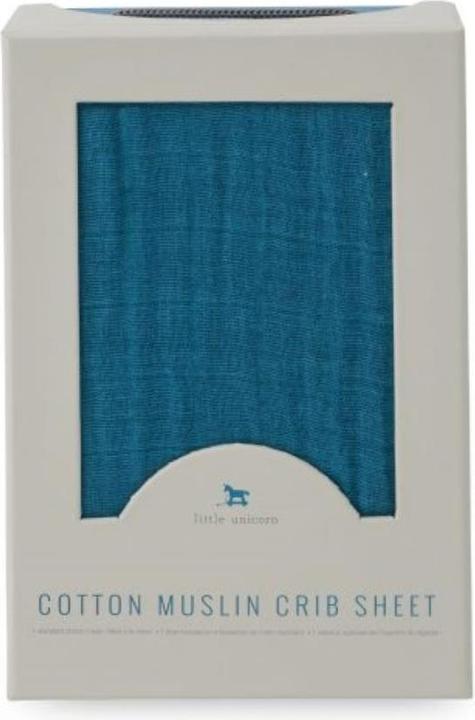 Immagine prodotto little unicorn Lenzuolo per culla in mussola di cotone - Lago