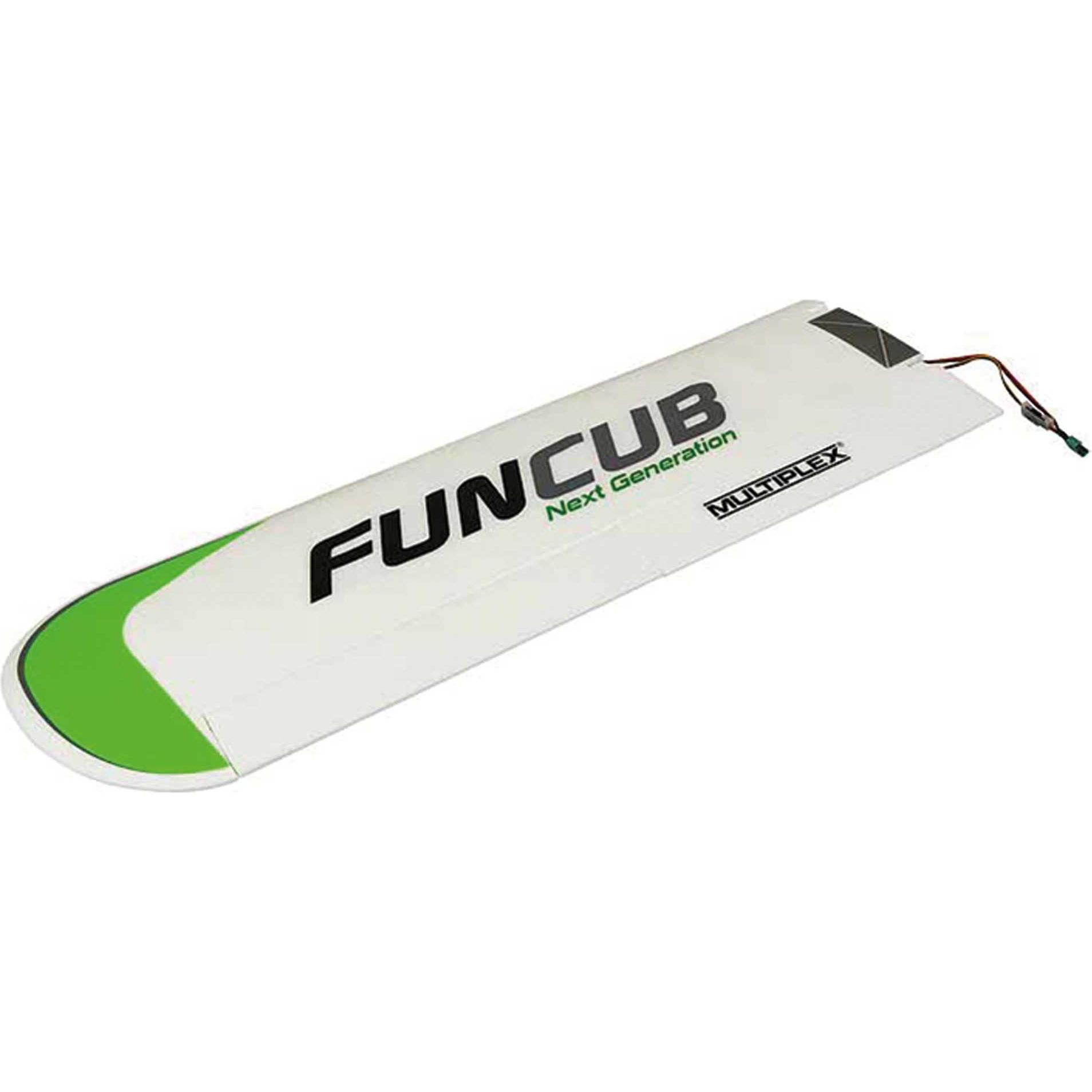 Multiplex Tragfläche Links Funcub Ng Rr (M.Rc U. Dekor Grün)