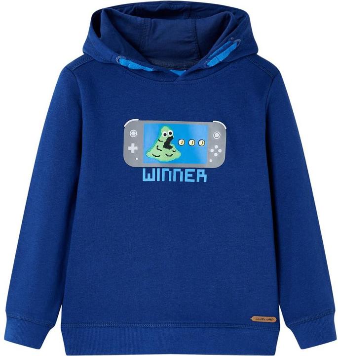 Produktbild VidaXL Kinder-Kapuzenpullover Dunkelblau 140,Material: 92 (140)