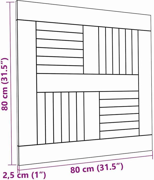 Produktbild vidaXL Tischplatte (80 x 80 cm)