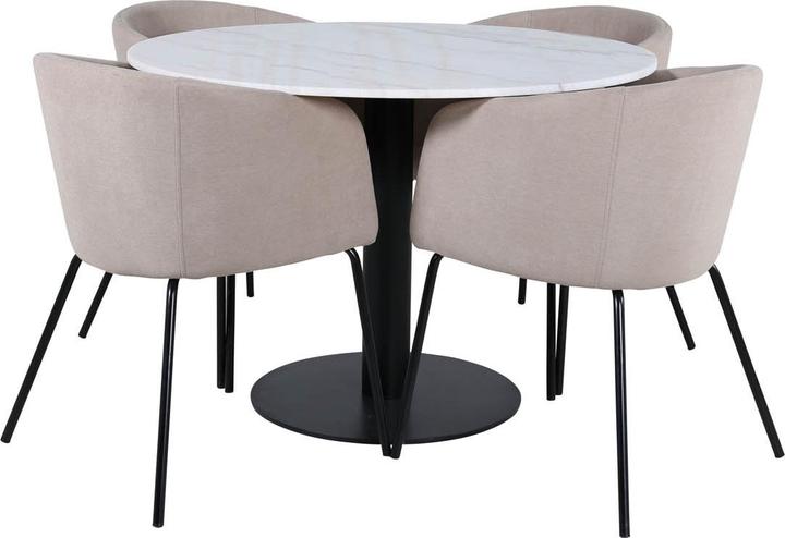 Produktbild Ebuy24 Essgruppe Estelle 79 (5-teilig) (Marmor)