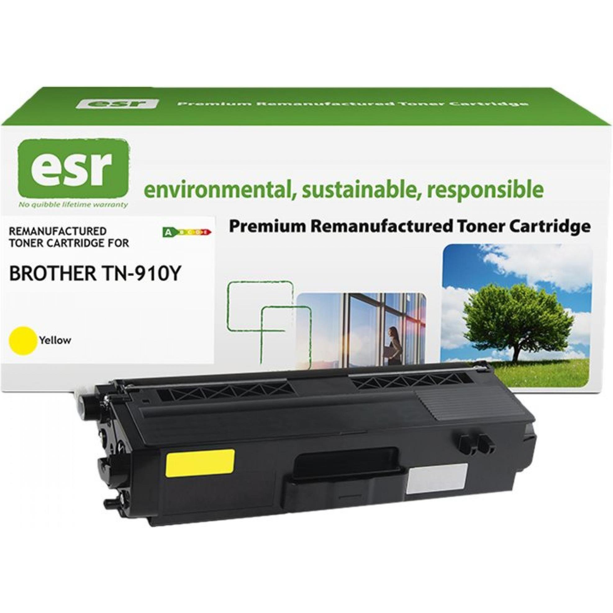 ESR, Toner, Toner cartridge compatible with Brother TN-910Y remanufactured (Y)