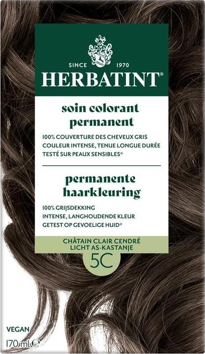 Produktbild Herbatint Permanent Haarfarbe 5C Hell Aschekastanie (Hell Aschekastanie)