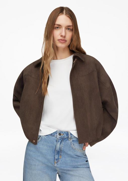 Actual product image Comma Indoor-Jacke Blouson in Velours-Optik (M)