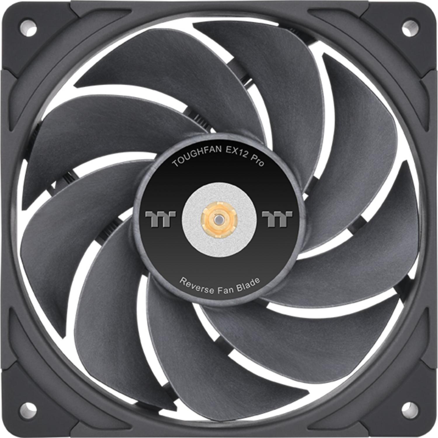 Thermaltake TT TOUGHFAN EX12 Pro 3-Pack intercambiabile 120x120x25 (120 mm, 3 x), Ventola PC, Nero
