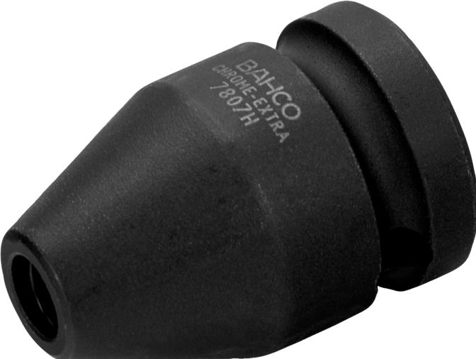 Produktbild Bahco Verbindungsteil 1/2"-Vierkantantrieb zu 1/4"-Sechskant-Bithalter, in phosphatierter Ausführung, 3 (Innenvierkant)