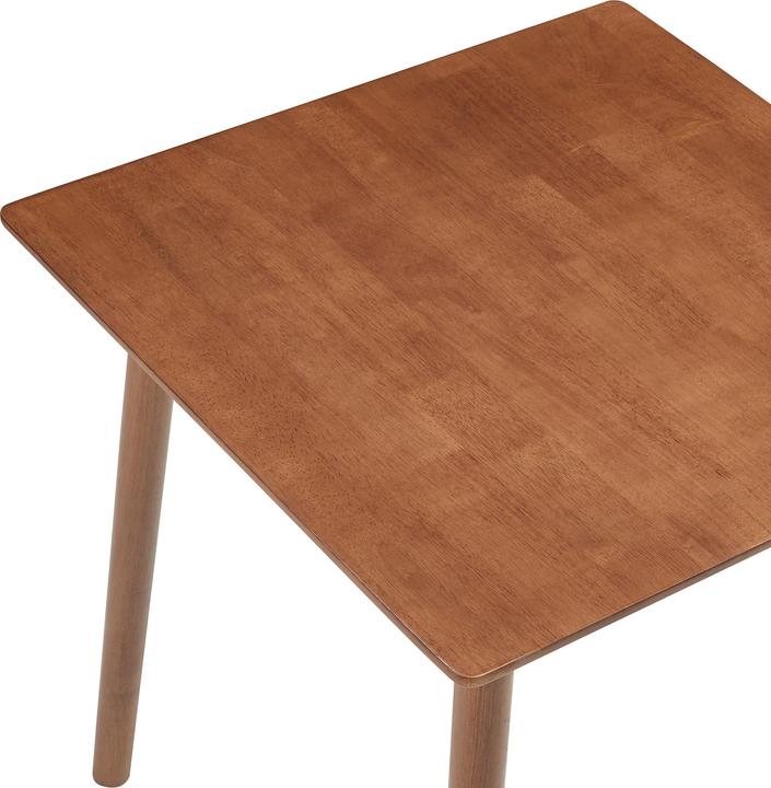 Produktbild En.Casa Esstisch Klijori für 2 Personen 75x75x74 cm Holz Walnussoptik