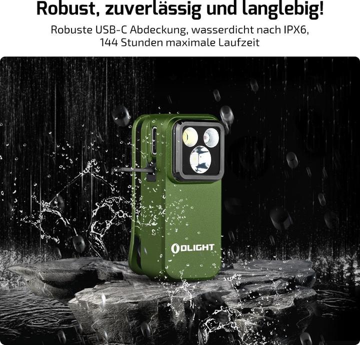 Actual product image Olight 12974 Oclip Pro green Mobile small light LED green