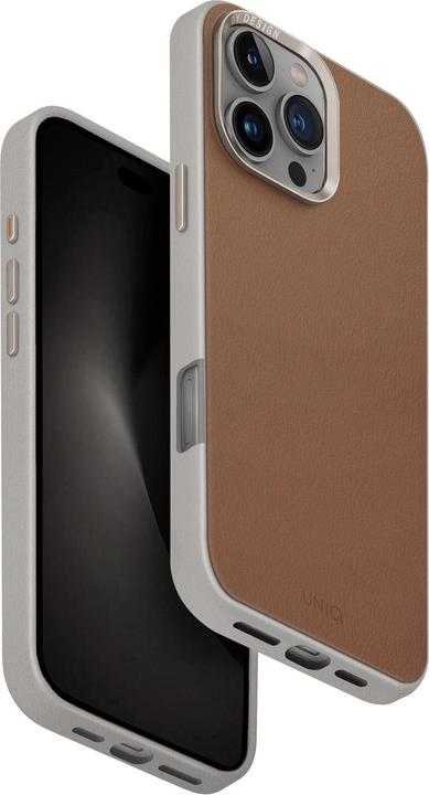 Actual product image Uniq Lyden DS iPhone 16 Pro Max 6.9" Magclick Charging case caramel/caramel-ivory (Apple iPhone 16 Pro Max)