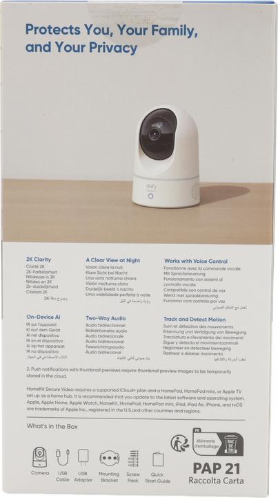 Image du produit eufy Caméra de sécurité 2K (2160 x 1440 pixels)