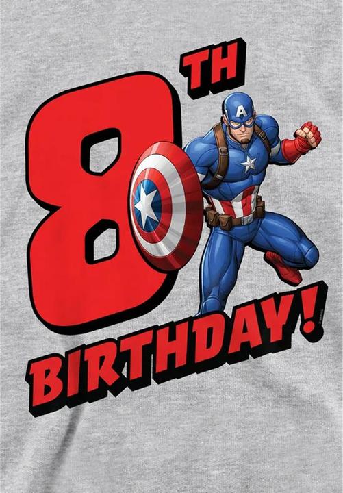 Image du produit Captain America - Sweat à capuche 8TH BIRTHDAY - Enfant (116)