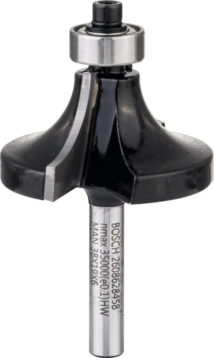 Produktbild Bosch Professional Zubehör Abrundfräser, 6 mm, R1 12,7 mm, D 38,1 mm, L 18,6 mm, G 60 mm