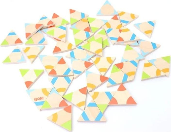 Actual product image Goki Tri-Domino 45 tiles (German)