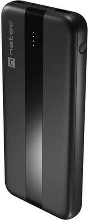 Actual product image Genesis NATEC POWERBANK TREVI SLIM Q V2 10000MAH PD USB-C 20W + USB-A 18W + KABEL USB-C (10000 mAh, 20 W)