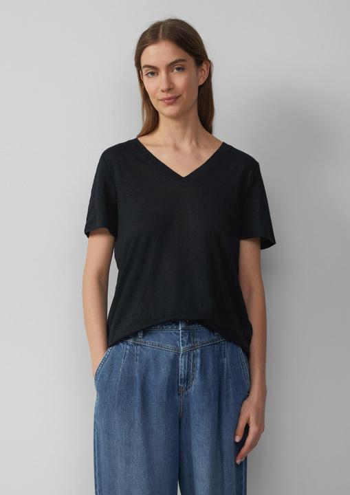 Actual product image S.Oliver T-Shirt T-Shirt aus Leinen mit V-Ausschnitt (38)