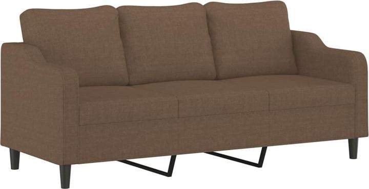 Actual product image VidaXL Sofa set Cushion Armchair Sofa Couch Design sofa 3-piece brown fabric (3-seater)