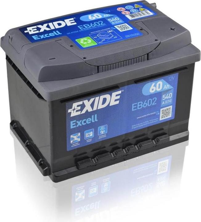 Exide EB602 Excell (12 V, 60 Ah, 520 A)