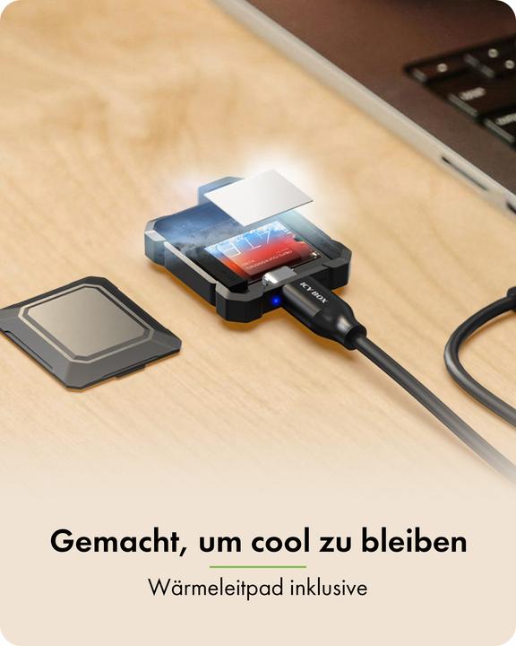 Productafbeelding Icy Box Geh. IcyBox für NVMe M.2 10Gbps USB3.2 GEN2 Type-C (M.2)