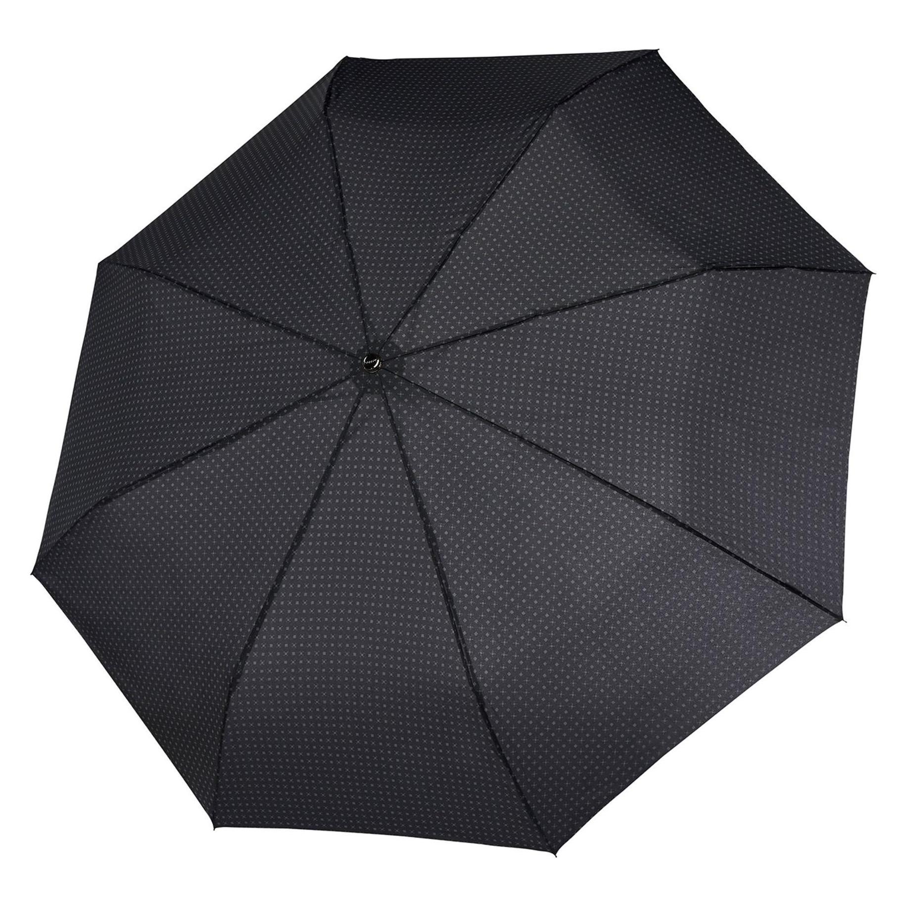Doppler, Herren, Regenschirm, Carbon Magic Xm Business Taschenschirm 38 Cm, Schwarz, Grau
