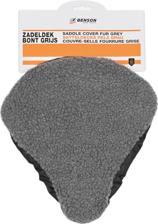 Image du produit Benson Couvre-selle fourrure grise