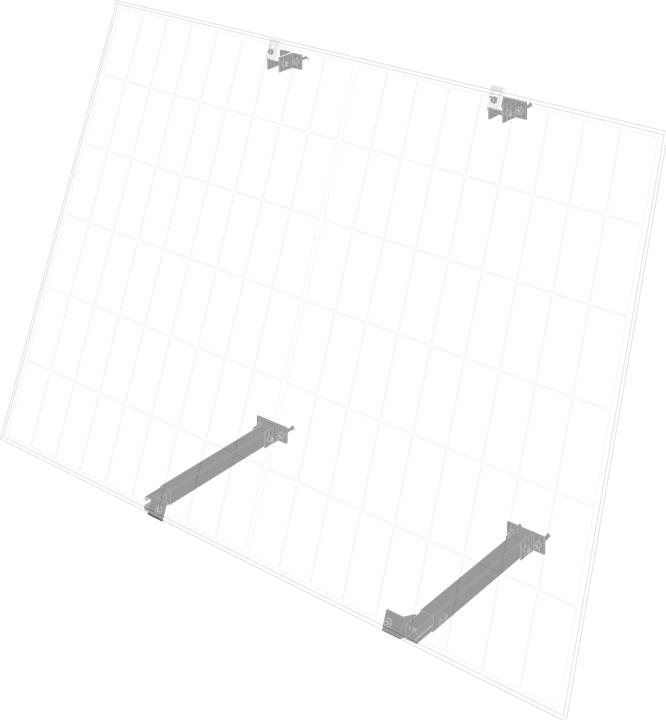 Image du produit EcoFlow Adjustable Bracket for Facade (Matériel de montage du système solaire)
