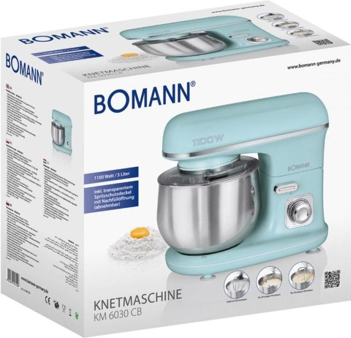 Produktbild Bomann KM 6030 CB Küchenmaschine Mintfarbe (1100 W, 5 l)