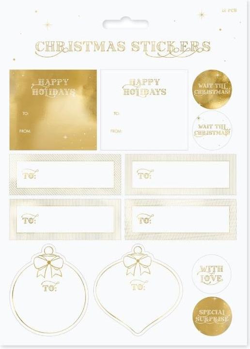 Actual product image Partydeco Christmas stickers (12 Sticker)