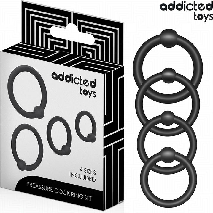 Productafbeelding Addicted toys Set Au Druckringen Au Silikon (3.40 cm)
