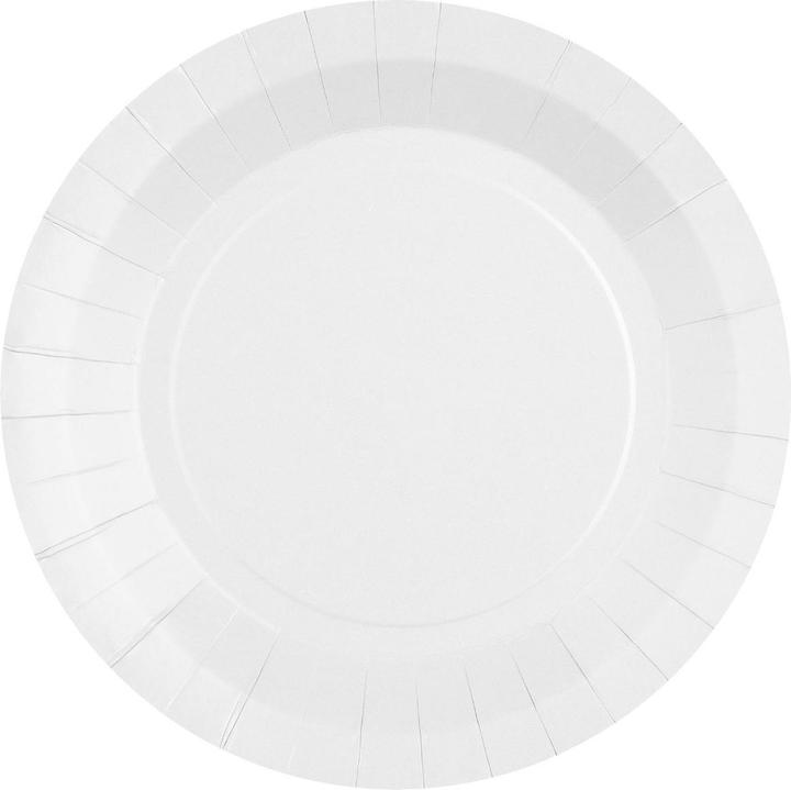 Actual product image Santex Assiettes unies - 22 cm - Blanches (10x)