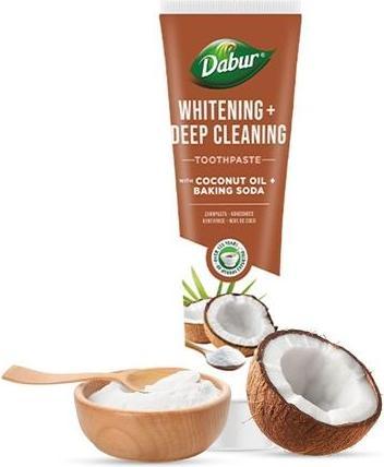 Produktbild Dabur Organic Coconut Oil Baking Soda Toothpaste 100ml Teeth Whitening (100 ml)