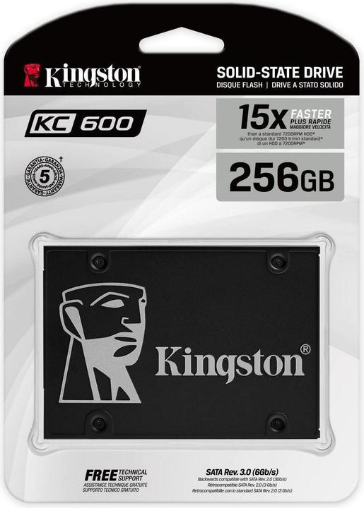 Actual product image Kingston KC600 (256 GB, 2.5")