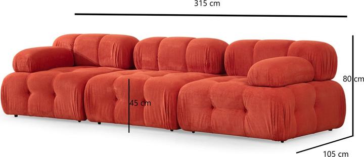 Produktbild Atelier del Sofa Kamari (3-Sitzer)