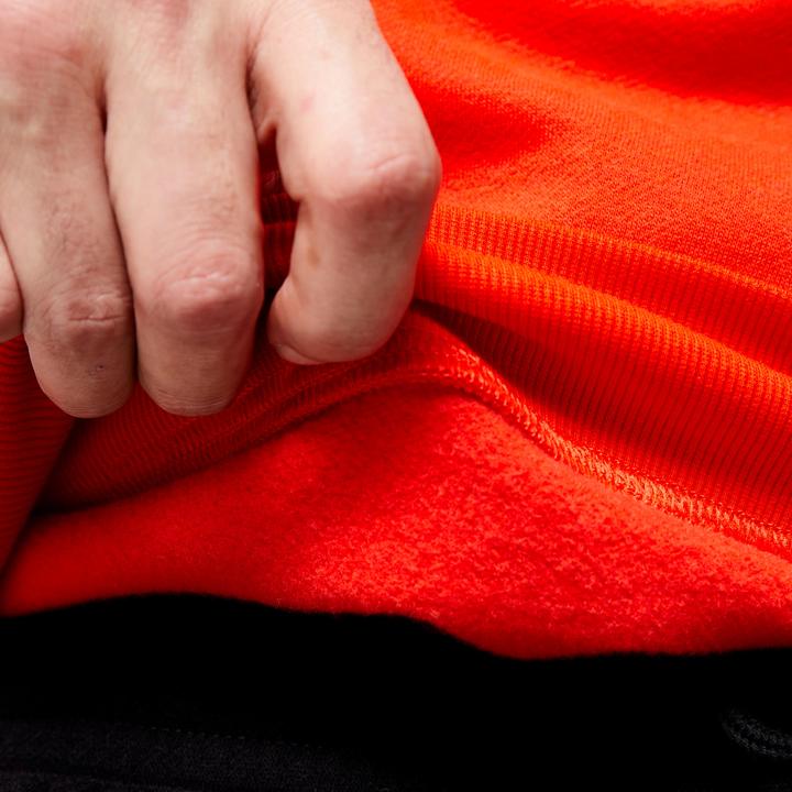 Actual product image Domyos Hoodie men warm cotton fabric - red (XXL)