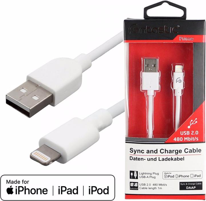 Immagine prodotto fontastic Prime USB A - Fulmine (1 m, USB 2.0)